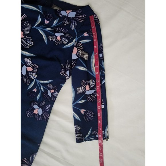 Vince Camuto Women's Floral Print 3/4 Sleeve Sheath Dress Navy Blue/Pink Size 8 - Picture 8 of 11